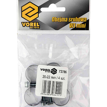 Хомут черв'ячний VOREL W1 9 х 20-22 мм 4 шт. (73786)