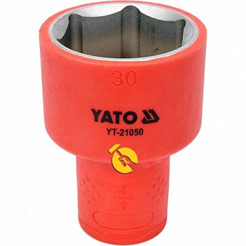 Головка торцевая 6-гранная Yato 1/2" 30 мм (YT-21050)