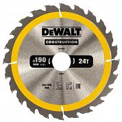Диск пильный по дереву DeWalt Construction 190х30x1,7мм (DT1944)