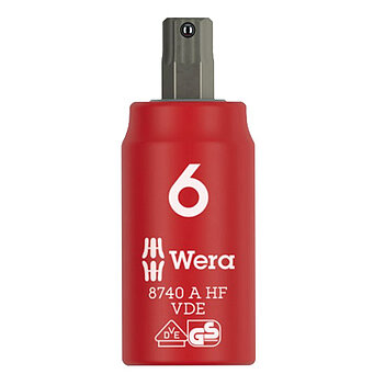 Головка торцева з бітою Hex діелектрична WERA 8740 A VDE HF Hex-Plus 1/4" 6 мм з фіксувальною функцією (05005903001) Головка торцева з бітою Hex діелектрична WERA 8740 A VDE HF Hex-Plus 1/4" 6 мм з фіксувальною функцією (05005903001)