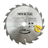 Диск пильный по дереву и пластику Yato 185х20х1,4мм (YT-6063)