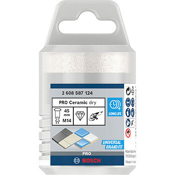 Коронка по керамике Bosch PRO Ceramic dry 45 мм (2608587124)