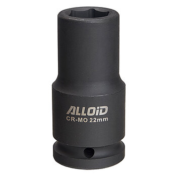 Головка торцевая 6-гранная ударная удлиненная Alloid Cr-Mo 3/4" 22 мм (GUG-71122)