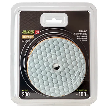 Диск полірувальний по бетону і граніту Alloid Pro HEXAGON 100 мм (DD-63388)