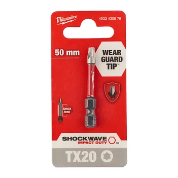 Біта ударна Torx Milwaukee Shockwave Impact Duty 1/4" TX20 1 шт. (4932430876)