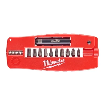 Набор бит ударных Milwaukee Shockwave Крокодил №2 1/4" 12 шт. (4932430910)