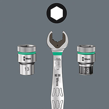 Головка торцевая 6-гранная удлиненная WERA 8790 HMA Deep Cr-V 1/4" 4 мм (05004500001)