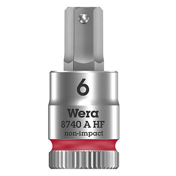 Головка торцева з бітою Hex WERA Zyklop 8740 A HF 1/4" 6 мм з фіксувальною функцією (05003337001) Головка торцева з бітою Hex WERA Zyklop 8740 A HF 1/4" 6 мм з фіксувальною функцією (05003337001)