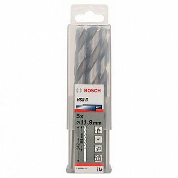 Сверло по металлу Bosch HSS-G 11,9x151мм 5шт (2608585537)