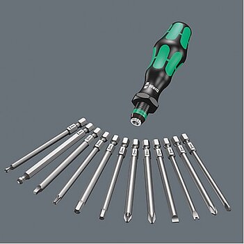 Отвертка с набором бит WERA Bicycle Set 2 13 шт. (05004171001)