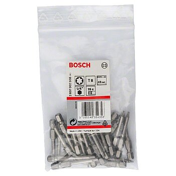 Бита Torx Bosch Extra Hard 1/4" T8 25 шт. (2607002508)