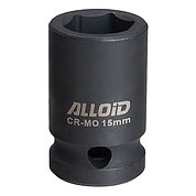 Головка торцева 6-гранна ударна Alloid Cr-Mo 1/2" 15 мм (GU-50115)