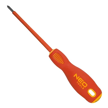 Отвертка крестовая диэлектрическая Neo Tools S2 PH2 x 100 мм 1000V (04-073)