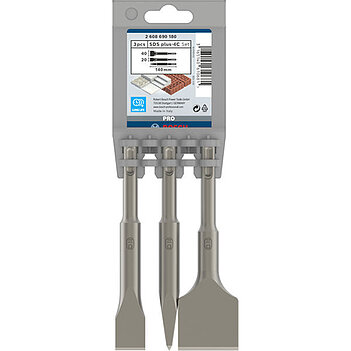 Набор зубил Bosch PRO SDS-Plus-4C 3 шт. (2608690180)