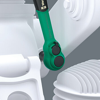 Тріскачка з бітотримачем WERA 8010 B Zyklop Comfort 3/8" 80 зубцов (05005540001)