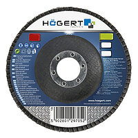 Круг лепестковый шлифовальный Hoegert 125ммхP80 (HT8D053)