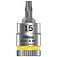 Головка торцева з бітою Torx WERA Zyklop 8767 A HF Cr-V 1/4" TX15 з фіксувальною функцією (05003363001)