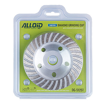 Диск шліфувальний алмазний Alloid Turbo Wave 125х22,23 мм (DG-5125T)
