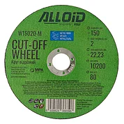 Круг отрезной по металлу Alloid 41 14А 150x2,0x22,23 мм (W15020-M)