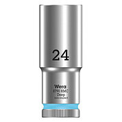 Головка торцева 6-гранна подовжена WERA 8790 HMC Deep Cr-V 1/2" 24 мм (05004563001)