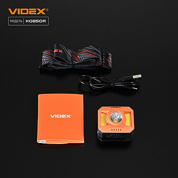 Ліхтар налобний акумуляторний VIDEX 3,7В (VLF-H085-OR)