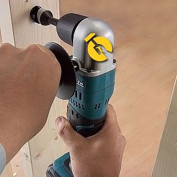 Аккумуляторный угловой шуруповерт Makita (BDA351Z) - без аккумулятора и зарядного устройства