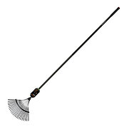 Граблі віялові для листя Fiskars OneClick + ручка L (1080714)