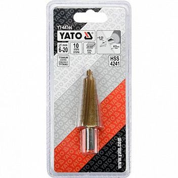 Сверло по металлу Yato HSS-TiN 6-20мм 1шт (YT-44744)