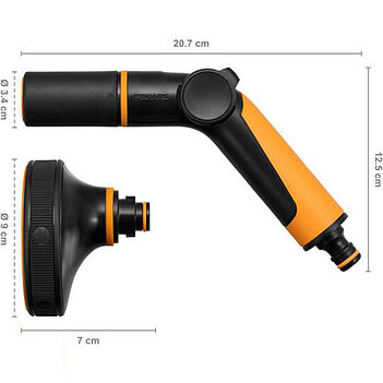 Пістолет для поливу Fiskars + насадка мультифункціональна (1065494)