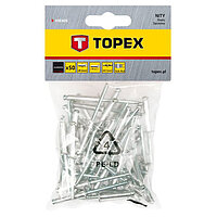 Заклепки алюминиевые TOPEX 4,0х18,0 мм 50 шт. (43E405)