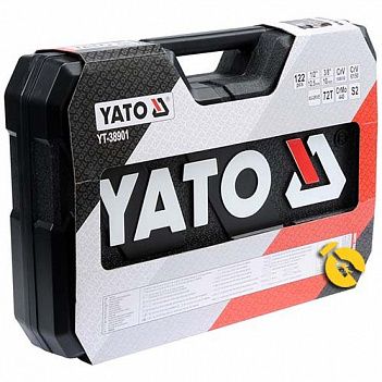 Набор инструмента Yato 1/2", 1/4" 122ед. 6PT (YT-38901)