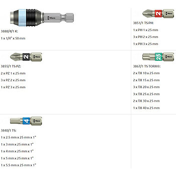 Набор бит WERA Bit-Check 30 Stainless 1 1/4" 30 шт. (05071109001)