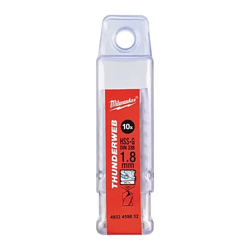 Сверло по металлу Milwaukee Thunderweb HSS-G 1,8х46 мм 10 шт. (4932459832)