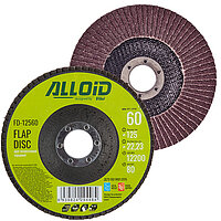 Круг пелюстковий шліфувальний Alloid 125мм х Р60 (FD-12560)