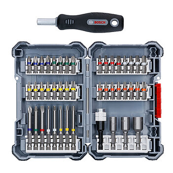 Отвертка с набором бит Bosch Customisable Screwdriver Bit Set S2 45 шт. (2607017692)