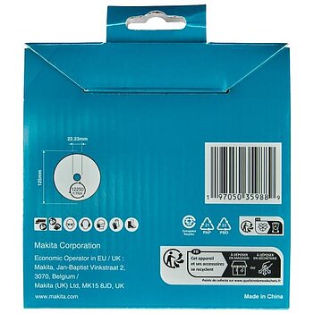 Диск алмазный сплошной Makita DIAMAK 125x1,8х22,23мм 1шт (D-80226)