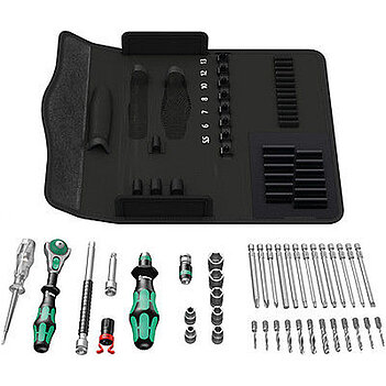 Набор инструмента WERA Kraftform Kompakt M 1 Metall 1/4" 39 ед. 6PT (05135928001)
