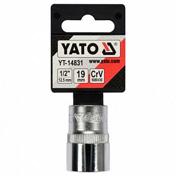 Головка торцевая Spline Yato 1/2" 19 мм (YT-14831)