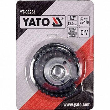 Съемник масляного фильтра цепной Yato 75-170мм (YT-08254)