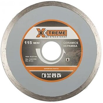 Диск алмазный сплошной X-Treme 115 x 22,23 x 5,0 мм (29488)