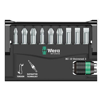 Набір біт WERA Bit-Check 10 Universal 3 1/4" 10 шт. (05056375001) Набір біт WERA Bit-Check 10 Universal 3 1/4" 10 шт. (05056375001)