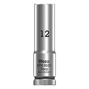 Головка торцевая 6-гранная удлиненная WERA 8790 HMB Deep Cr-V 3/8" 12 мм (05004534001)