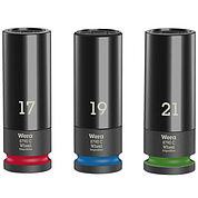 Набір головок 6-гранних ударних подовжених WERA Wheel Impaktor C Set 1 1/2" 3 шт. (05004595001)