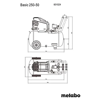 Компресор масляний Metabo Basic 250-50 (601524000)