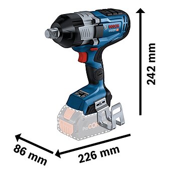 Гайковерт ударный аккумуляторный Bosch GDS 18V-1600 HC (06019M1002)