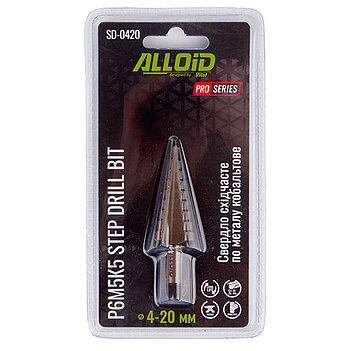 Сверло по металлу Alloid Pro Р6М5К5 4-20 мм 1 шт. (SD-0420)
