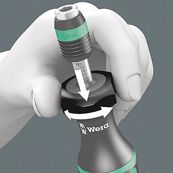 Викрутка динамометрична з набором біт WERA Kraftform 7440/41/42 0.3-6.0 Нм 27 шт. (05074739001)