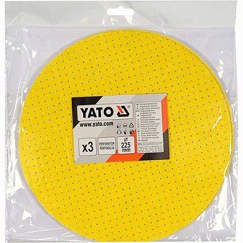 Шлифовальный круг Yato 225 мм Р100 3шт (YT-846023)