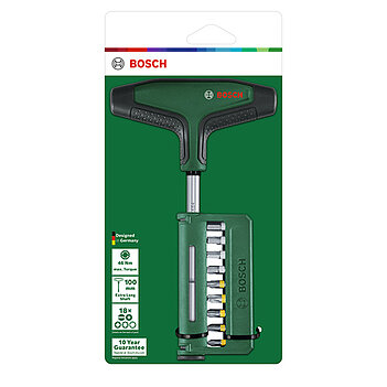 Отвертка Т-образная с набором бит Bosch Bit Screwdriver 19 шт. (1600A039J3)