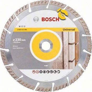 Диск алмазный сегментированный Bosch Universal  230х22,23 мм, 10 шт. (2608615066)